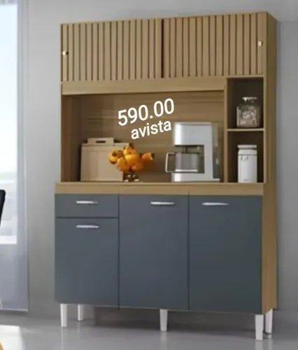 Armário de cozinha novo 590 com montagem