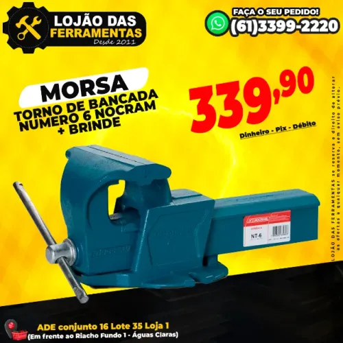Morsa Torno de Bancada Numero 6 Nocram