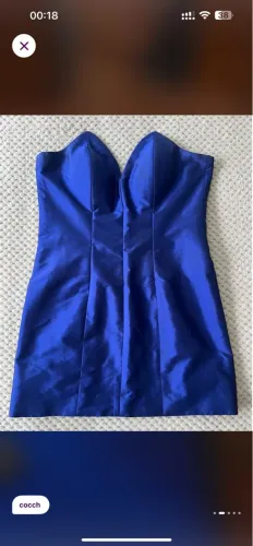 Vestido azul tomara q caia de festa/balada Tam.38