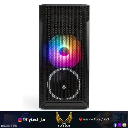 Computador Gamer Ryzen 5 2600 + 16Gb de RAM + 120GB SSD NVME + 500 GB de HD RX 580 8GB