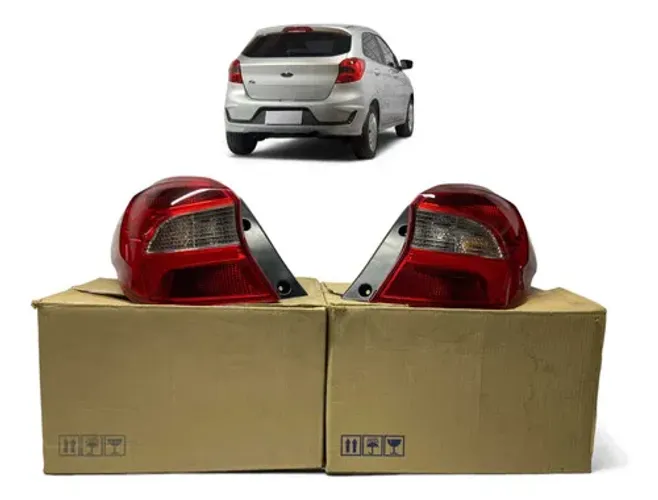 Lanterna Traseira Ford Ka Hatch Esquerdo 2019 2020 2021 Orig Esquerdo/motorista Vermelho
