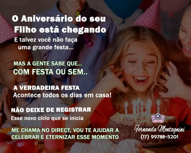Fotografia de festa infantil