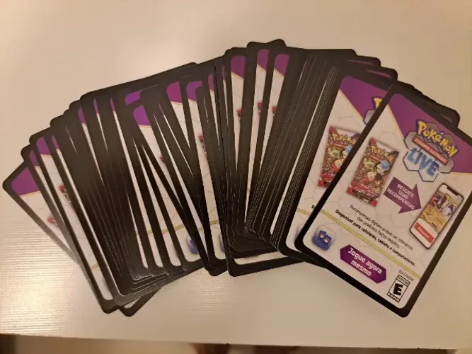 Kit com 50 Cartas Pokemon Codigo Online Pokemon TCG Live
