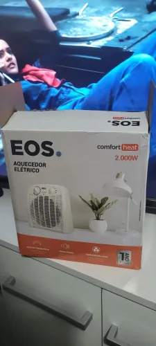Aquecedor elétrico novo, (usado apenas 3 vezes)
