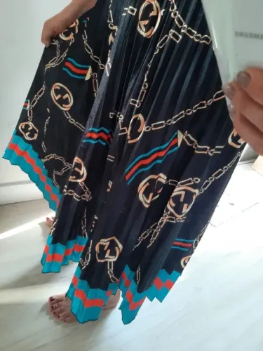 Saia estampada cavalera