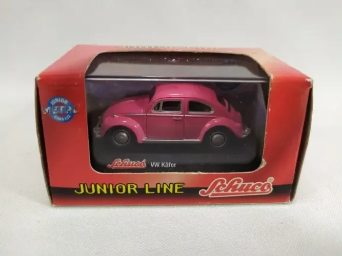 SCHUCO KAFER na cor Rosa - Miniatura do veículo VOLKSWAGEN - FUSCA SEDAN.