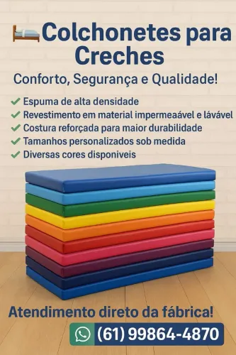 Colchonetes para Creches - Conforto, Segurança e Qualidade!