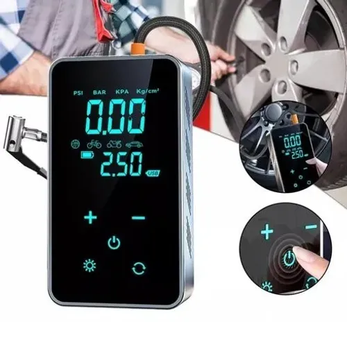 Bomba de Ar Inteligente Touch Calibrador Sem Fio 150 PSI Tomate MXB-00