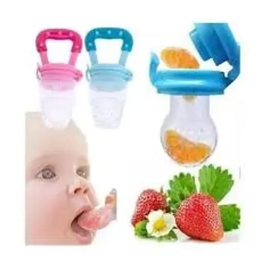 Chupeta Alimenta Bebê Bico Silicone Carne Frutas wpp:43. *