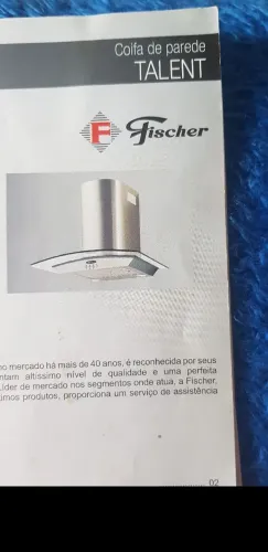 Coifa de Parede Fischer Talent - semi nova