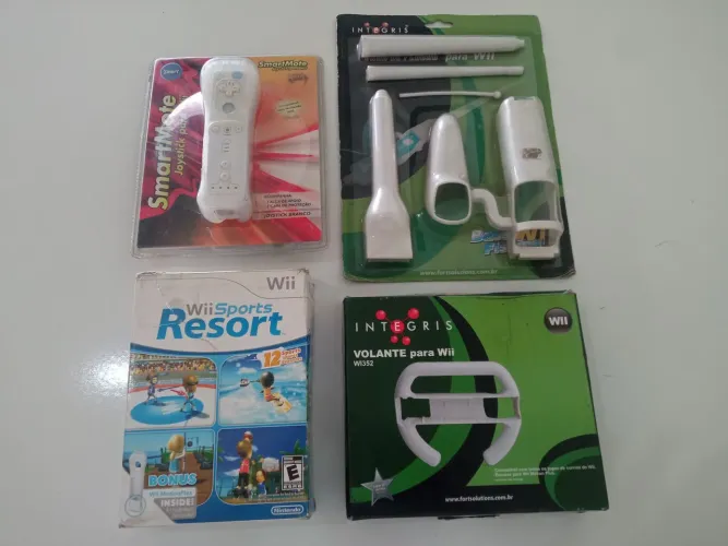 Jogo WII e acessórios