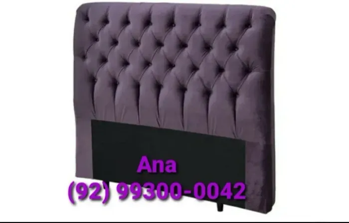 Cabeceira de cama estofada