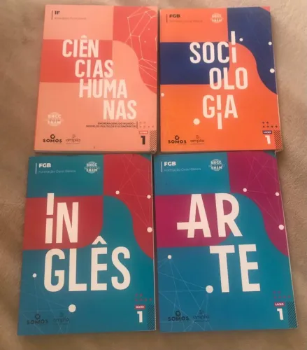 Livros Didáticos - Ciências Humanas, Sociologia, Inglês , Arte ...- BNCC - ENEM