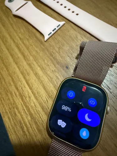 Smartwatch Dourado/ rose 