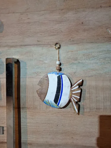 Peixe de Madeira Decorativo para Parede