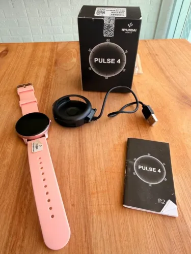 Relógio Smartwatch Pulse 4 Hyundai P240 Inteligente Rosa - Original