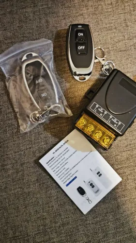 Kit Receptor e Controle Remoto para Instalaçoes Elétricas rf433MHZ 30A