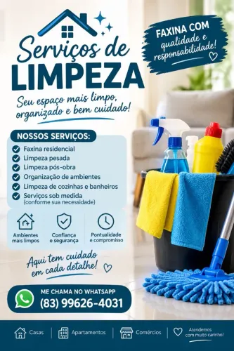 Limpeza e faxina ?