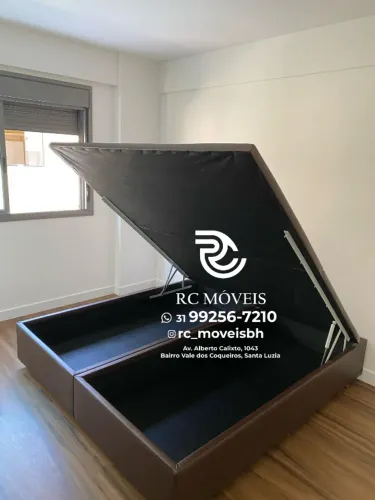 Cama Box Baú Super King 1.93x2.03 Bipartido Blindado - Máximo Espaço e Conforto