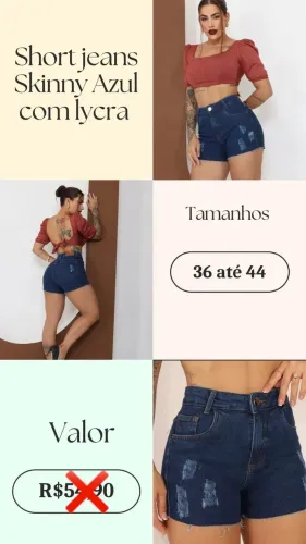 Elegante calça jeans Skinny feminina, com lycra