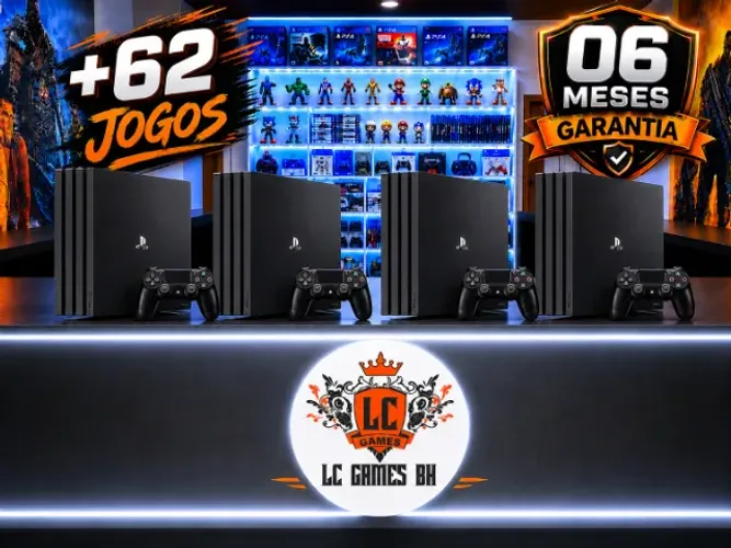 PLAYSTATION 4 PRO 1TBº + 72 JOGOS + GARANTIA O6 MESES + BRINDES ( LOJA FISICA )