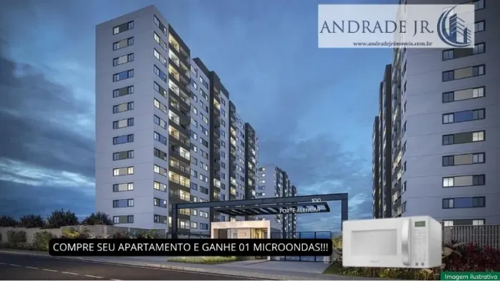 Apartamento barato em Fortaleza, em condomínio com área de lazer. Saia do aluguel!
