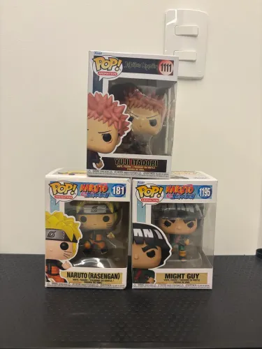 Kit 3 Funko Pop Anime - Naruto + Jujutsu Kaisen - Vindos na Caixa