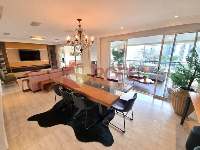 Apartamento de 205m² com 4 Suítes e Varanda Gourmet no Brooklin