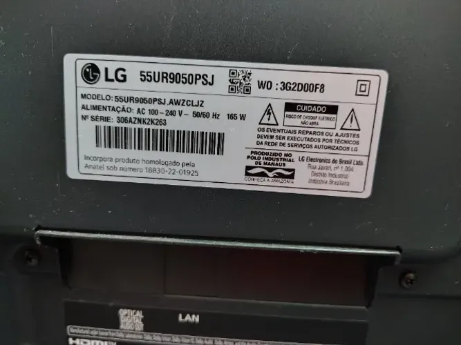 TV LG 55/60 Polegadas - Retirar peças