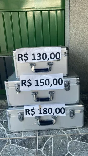 MALETAS RIGIDAS PEQUENA, MÉDIA E GRANDE, 400,00 CONJUNTO DAS 3