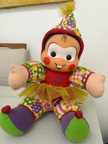 MÔNICA PALHACINHA MULTIBRINK ANTIGA CORPO PANO CABEÇA VINIL LINDA