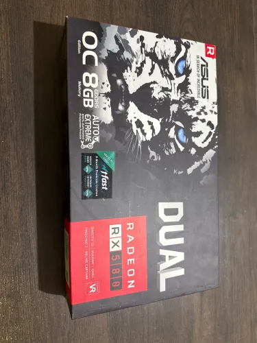 Placa de vídeo Radeon ASUS RX580 dual fan 8gb gddr5