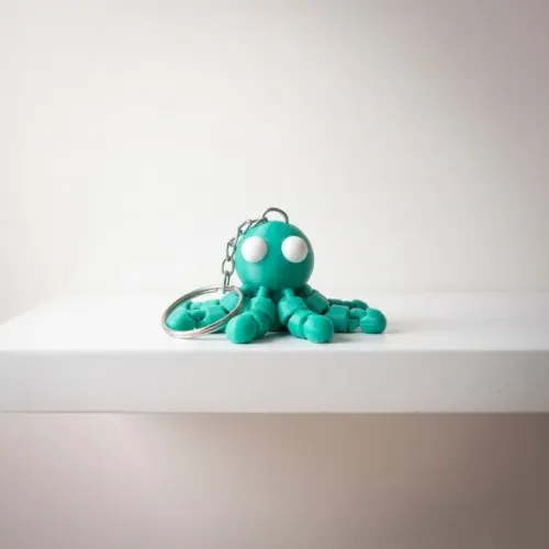 Chaveiro Polvo Articulado Flexível | Impressão 3D | Pronta Entrega