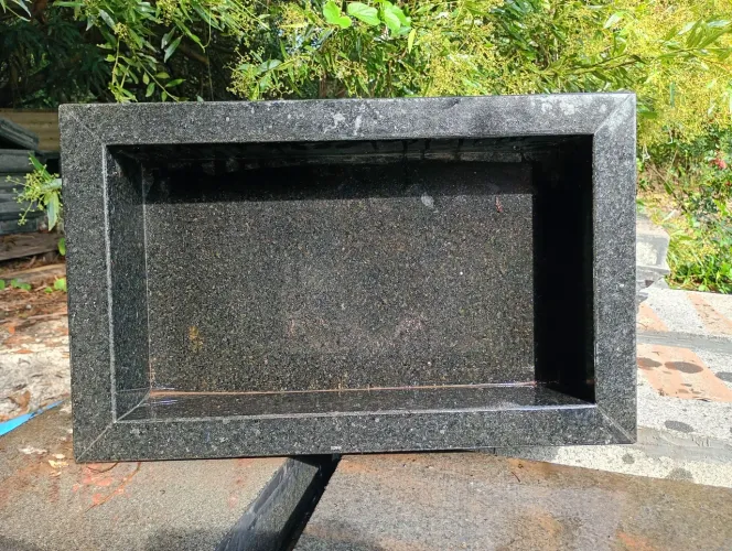 Nichos de Banheiros em Granito Preto São Gabriel