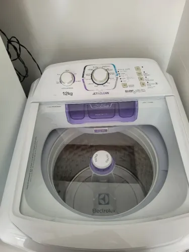 Máquina de lavar roupas 12kg eletrolux cesto inox