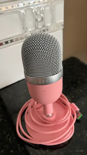 Microfone Razer Seiren Mini Quartz Pink