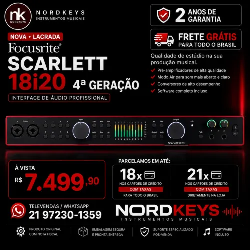 Interface de Audio Focusrite 18i20