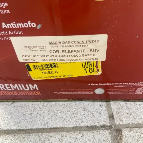 Lata tinta 18 litros cor elefante marca elesse