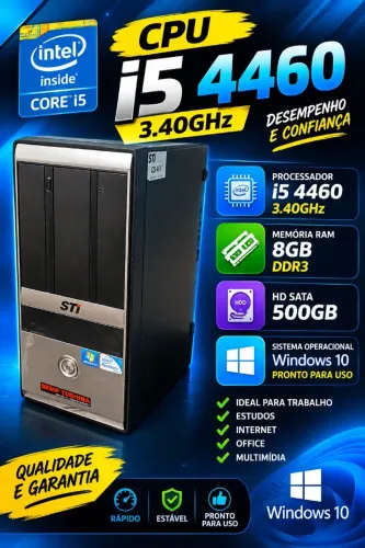 CPU i5 4460 8G Ddr3 HD Sata 500G Windows 10