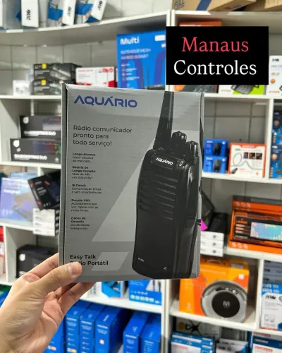 Rádio Comunicador Aquário 2 rádios, fones ( kit completo )