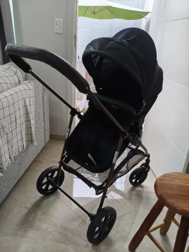Carrinho de bebê berço passeio Moisés reversível bebê conforto base para carro