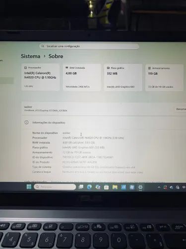 Vendo notebook asus super novo