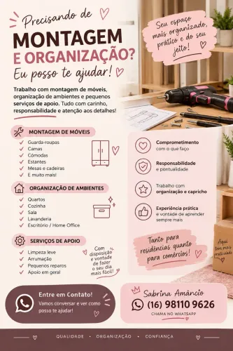 ? Montagem de Móveis e Organização | Ribeirão Preto