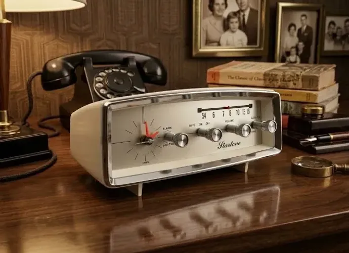 Espetacular Relógio Despertador Vintage Startone. Raro - Made in Japan