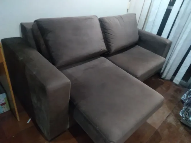 Vendo sofá retrátil, 02 lugares Marrom 