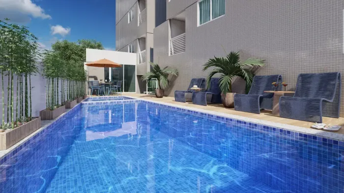 Apartamento 2 quartos com suíte e varanda no Rio Vermelho | Goya