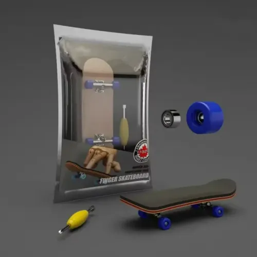 Skate Dedo Pro De Madeira Maple Com Rolamento Fingerboard Maple Canadense 5 Camadas