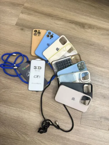 Kit Lote 9 Capas iPhone 13 Pro + 2 Películas