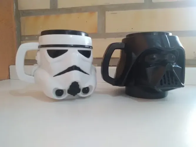 Star Wars Canecos Colecionáveis Soldado Imperial e Darth Vader + Brinde - Ler Descrição