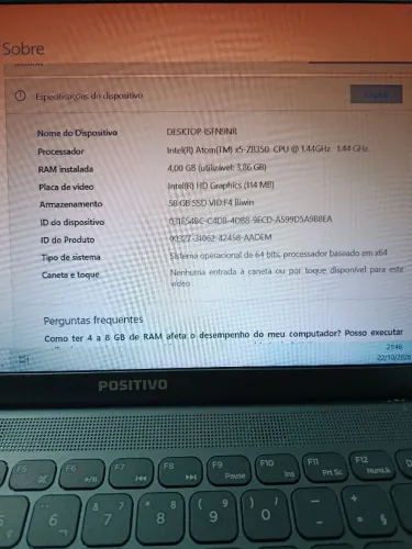 Notebook Positivo Usado (Leia a legenda)